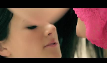 Young lesbian threesome had a great time in bed