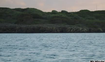 A beautiful mulatto fucks erotically in the anal passage