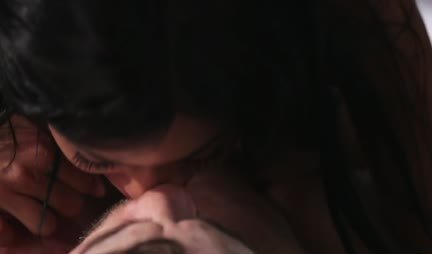 Mulatto with big tits lured a rich guy into bed