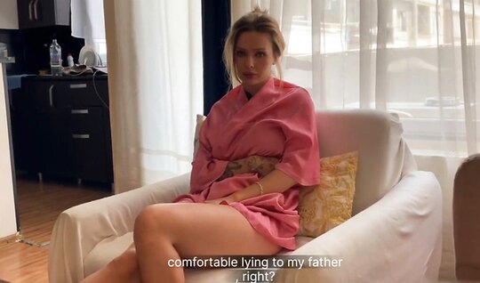 The guy seduced the neighbor's Russian girlfriend for hot...