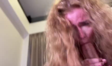 Russian chick got a powerful facial and is very pleased