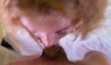 Russian chick got a powerful facial and is very pleased