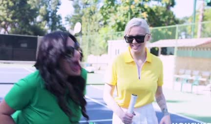 Hot moms try young cocks during gangbang