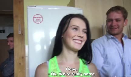 The girl framed a juicy hole for group sex