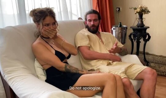 Russian chick agreed to anal with a strange neighbor