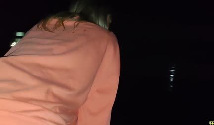 Russian chick is ready to give her boyfriend a blowjob even in public