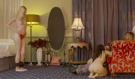 Group sex three girlfriends with a friend