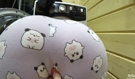 Neighbor got stuck doggy style in a car and got a dick in her pussy