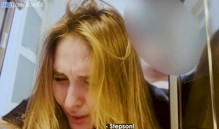 Mom got stuck under the sink and stepson fried her pussy