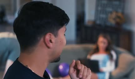 The mother started MFM sex with her stepsons in honor of the holiday