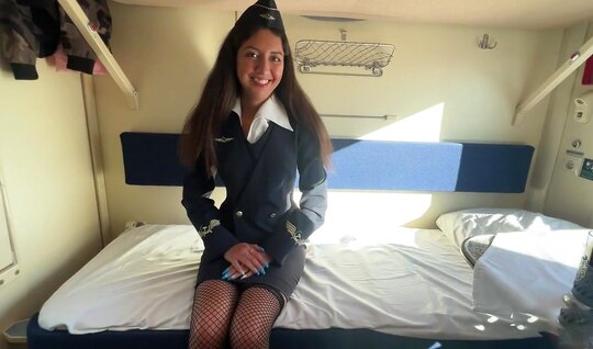 Russian conductor punched a cute passenger in the cap