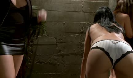 Chicks tied up and pampered with hard anal fisting