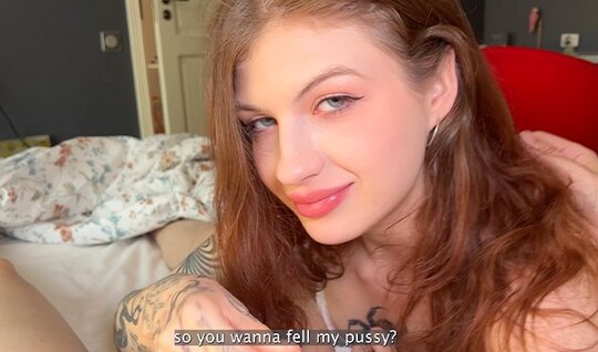 Russian girl showed how she can jump on a dick