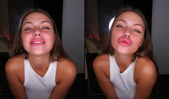 Russian chick opened her mouth and the guy fucked her hard