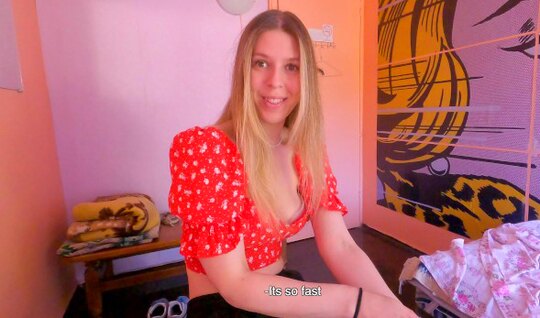 Russian chick fucked the first person she met in a hostel