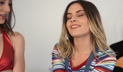 The girls had group sex in honor of Halloween