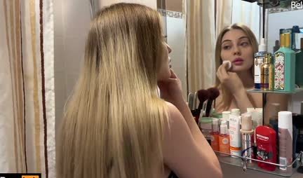 Russian stepsister had sex with her brother before a date