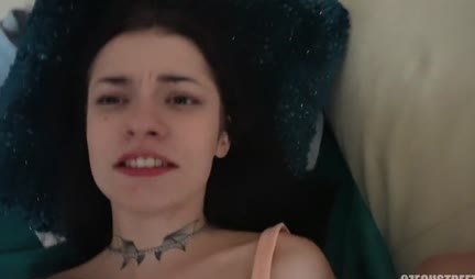 A young brunette exposed her juicy pussy to earn money