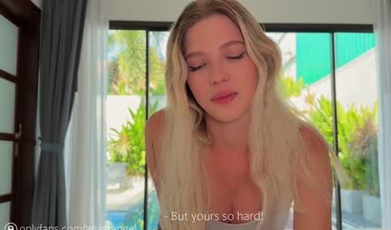 A girl with big tits is great at jumping on her friend's dick