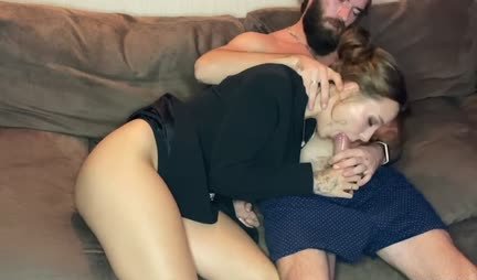 A drunk Russian woman asked her bearded neighbor to fuck her anal