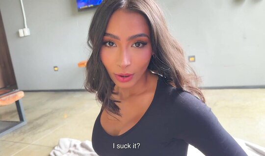 Gorgeous chick with big tits got doggy style in front of ...