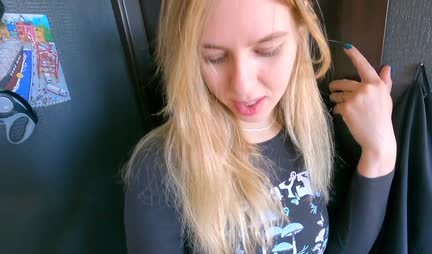 Russian chick stood up doggy style to get fried in the first person