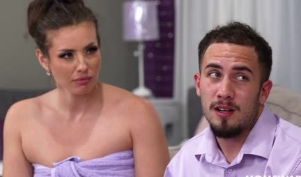 Passionate mothers with big tits seduced their stepsons for sex