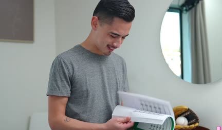 Lesbians pampered a guy's penis with a blowjob in group sex