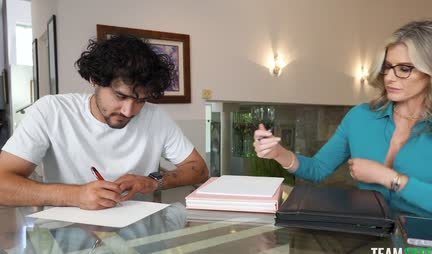 A young guy got into hot group sex with milfs