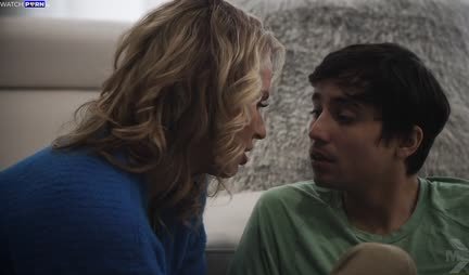 Passionate stepmom with big tits offers sex to stepson