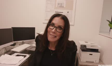 The boss gave her anal sex and asked the guy to fuck her in the office