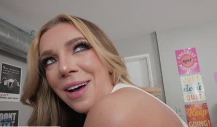 Big Tits Beauty Seduces New Colleague