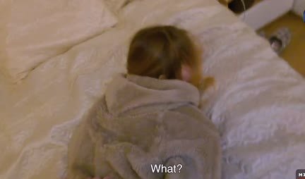 Russian chick herself asked the guy to fry her pussy