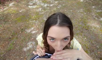 We took a walk in nature and had sex for fun