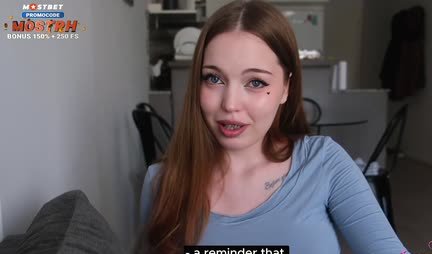 Russian girl offered her smooth pussy for a strong dick