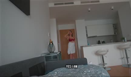 Russian stepmom with natural tits fucks great