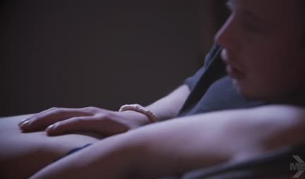 The sleeping stepmother received a strong shaft in her juicy pussy