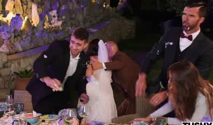 The bride had anal sex with her groom's friend at the wedding