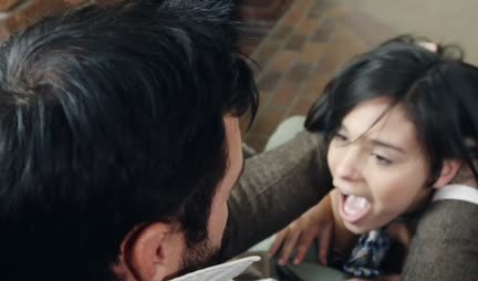 The girl let her friend's excited dick into her hairy pussy