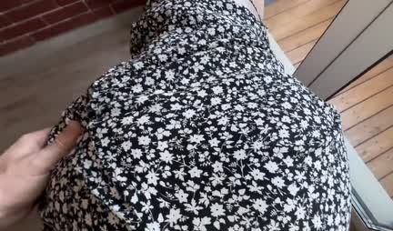 A girl with big tits sweetly sucks in homemade porn