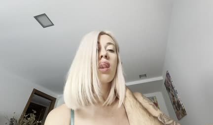 Blonde with huge tits is great at jumping on dick