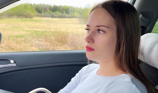 Russian girl is ready to suck her friend’s dick even in t...
