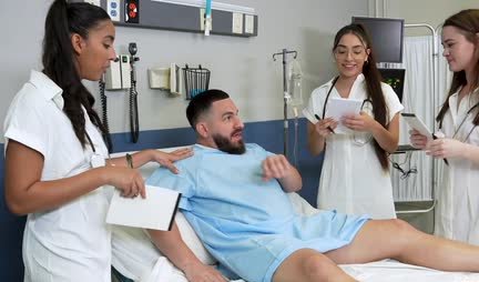 Young nurses had group sex with a patient in the ward