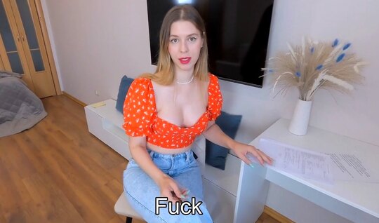 Russian girlfriend was shocked by the offer to fuck in th...