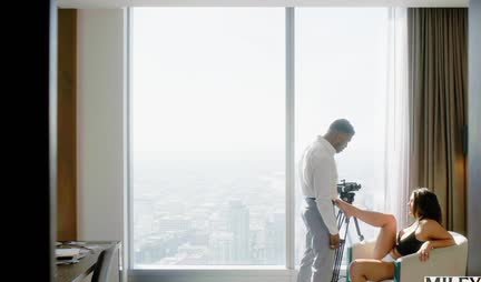 The black man gave the beauty pleasure with his big dick