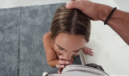 A tanned girl skillfully fucks in all positions at the casting