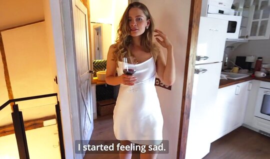 The Russian girl drank a little and immediately decided t...