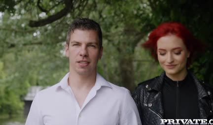 A red-haired woman came to a friend to have anal sex