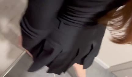 Russian red-haired girl passionately sucks her friend's dick