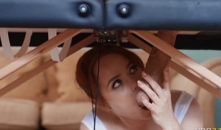 A redhead with perky tits seduced another guy for sex